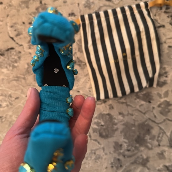 Lele Sadoughi turquoise candy jewelled knotted headband - Picture 4 of 5